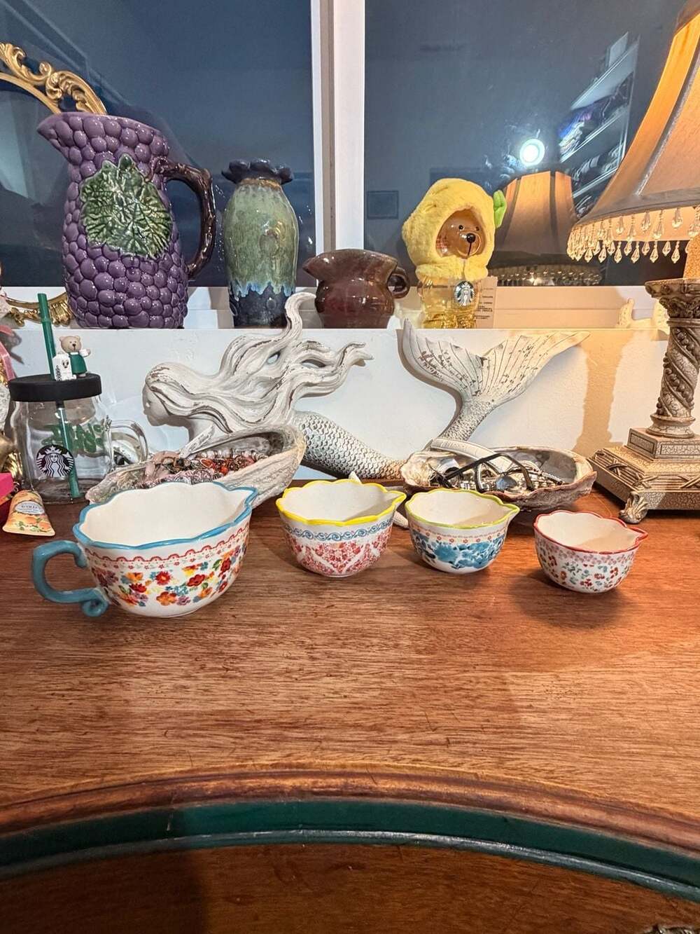 The Pioneer Woman Breezy Blossom Stoneware Measuring Cups Set